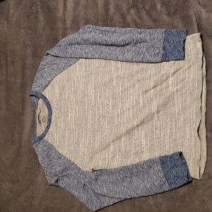 2 for $10- Men's Small Baseball Ragon Longsleeve Knit Shirt